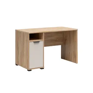 Bureau CHUCK – 1 porte, 1 niche – Chêne / Sable