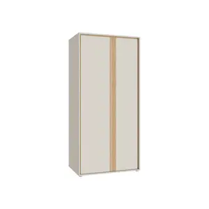 Armoire WEXLIN – 2 Portes – Oak / Cachemire