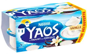 Le Yaourt à la Grecque Vanille offre découverte - YAOS NESTLE