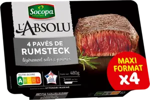 4 pavés de rumsteck maxi format - SOCOPA