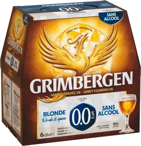 BIÈRE BLONDE D'ABBAYE SANS ALCOOL - GRIMBERGEN