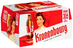 BIÈRE BLONDE D'ALSACE - KRONENBOURG