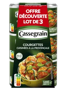 COURGETTES CUISINÉES À LA PROVENÇALE - CASSEGRAIN
