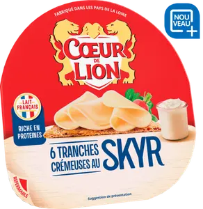 6 tranches crémeuses au skyr 21% Mat. Gr. - COEUR DE LION