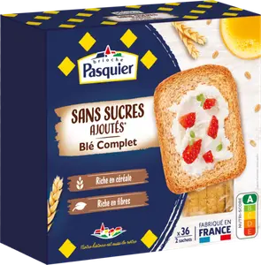 BISCOTTES SANS SUCRES AJOUTÉS - BRIOCHE PASQUIER