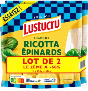 Girasoli ricotta épinards - LUSTUCRU