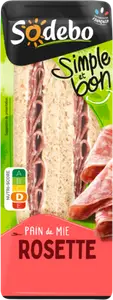 Sandwich Club Simple et bon Pain de mie Rosette - SODEBO