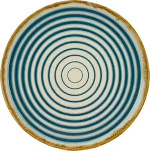 ASSIETTE PLATE SPIRALE BLEUE Ø27CM - NOVASTYL
