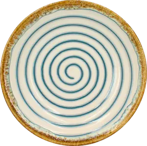 ASSIETTE CREUSE "SPIRALE" BLEUE Ø22CM - NOVASTYL