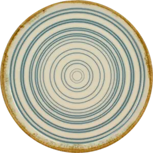 ASSIETTE DESSERT "SPIRALE" BLEUE Ø21CM - NOVASTYL
