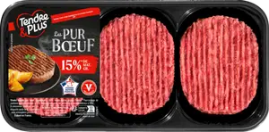 Steak hachée pur boeuf 15% Mat. Gr. - TENDRE & PLUS