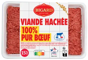 Viande haché pur bœuf 15% Mat. Gr. - BIGARD