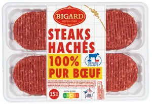 12 steaks hachés 15% Mat. Gr. - BIGARD