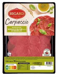 Carpaccio marinade huile d'olive & basilic - BIGARD