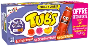 Petits filous tub's aromatisés panachés offre découverte "YOPLAIT"