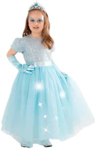 ROBE PRINCESSE LUMINEUSE SEQUINS