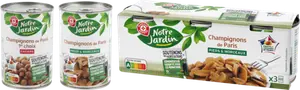 SUR LES PRODUITS PRÉSENTS EN MAGASIN DE LA GAMME CHAMPIGNONS EN CONSERVE "NOTRE JARDIN"