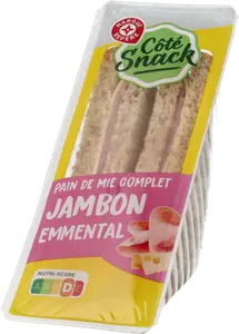 CLUB SANDWICH JAMBON EMMENTAL - CÔTÉ SNACK