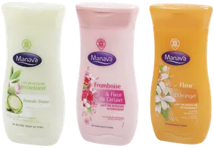 SUR LES PRODUITS PRÉSENTS EN MAGASIN DE LA GAMME LAIT & CRÈME DE DOUCHE 250ML “MANAVA”.