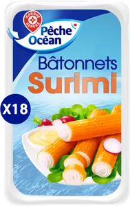 18 BÂTONNETS DE SURIMI SAVEUR CRABE MSC - PÊCHE OCÉAN