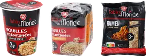 SUR LES PRODUITS PRÉSENTS EN MAGASIN DES GAMMES NOUILLES ET RAMENS "TABLES DU MONDE"