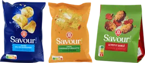 SUR LES PRODUITS PRÉSENTS EN MAGASIN DES GAMMES CHIPS ET BISCUITS "SAVOUR"