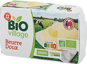 PLAQUETTE DE BEURRE BIO - BIO VILLAGE