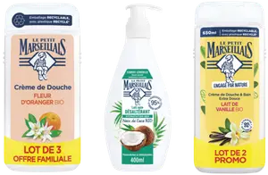SUR LES PRODUITS PRÉSENTS EN MAGASIN DE LA GAMME “LE PETIT MARSEILLAIS”.