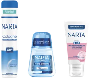 SUR LES PRODUITS PRÉSENTS EN MAGASIN DE LA GAMME “NARTA”.