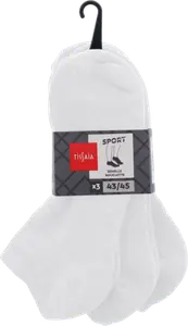 LOT DE 3 PAIRES DE CHAUSSETTES SPORT HOMME - TISSAIA
