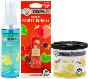 SUR LES PRODUITS PRÉSENTS EN MAGASIN DE LA GAMME DE DÉSODORISANTS "TECH9"