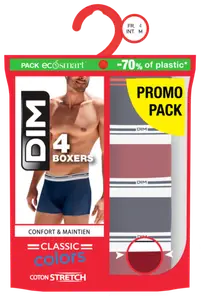 LOT DE 4 BOXERS HOMME - DIM