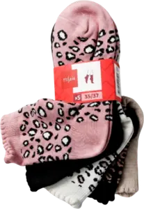 LOT DE 5 PAIRES DE SOCQUETTES FANTAISIE FEMME - TISSAIA