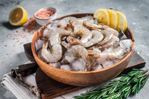 Crevettes sauvages cuites