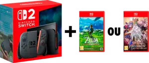 CONSOLE NINTENDO SWITCH 2 + 1 JEU AU CHOIX