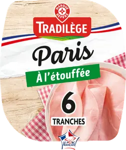 JAMBON DE PARIS DE QUALITÉ SUPÉRIEURE SANS COUENNE CUIT À L’ÉTOUFFÉE - TRADILÈGE