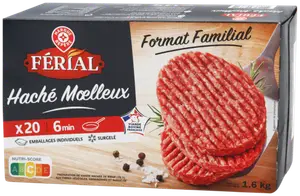 20 HACHÉS MŒLLEUX SURGELÉS - FÉRIAL