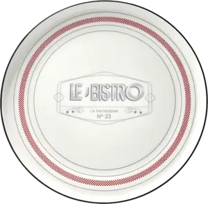 ASSIETTE PLATE "BISTRO" ÉCRUE Ø26,5CM - INSEA
