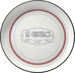 ASSIETTE À DESSERT "BISTRO" ÉCRUE Ø19,5CM - INSEA