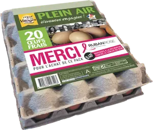 20 oeufs frais plein air - L'OEUF DE NOS VILLAGES