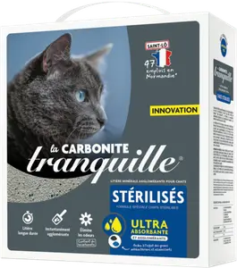 LITIÈRE CARBONITE CHATS STÉRILISÉS - TRANQUILLE