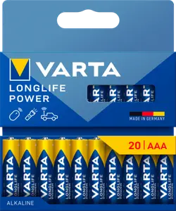 ALCALINES LONGLIFE POWER AAA x20 - VARTA