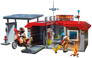 1. Caserne de pompiers transportable 2. COMMISSARIAT POLICE TRANSPORTABLE - PLAYMOBIL