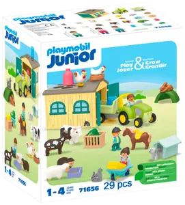 FERME AVEC TRACTEUR ET ANIMAUX - PLAYMOBIL