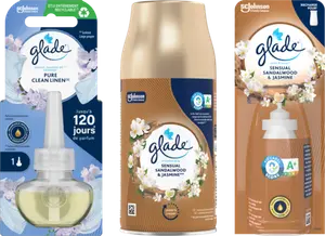 SUR LES PRODUITS PRÉSENTS EN MAGASIN DE LA GAMME “GLADE”.