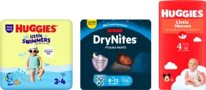 SUR LES PRODUITS PRÉSENTS EN MAGASIN DE LA GAMME “HUGGIES”.