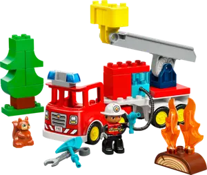 LE CAMION DE POMPIER - LEGO