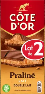 TABLETTES DE CHOCOLAT FOURRÉES - CÔTE D'OR
