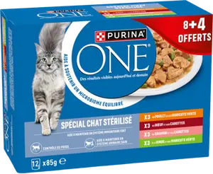SACHETS FRAÎCHEUR SPÉCIAL CHAT STÉRILISÉ - PURINA ONE