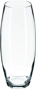 VASE BOMBÉ "FLORA" TRANSPARENT 26CM - ATMOS